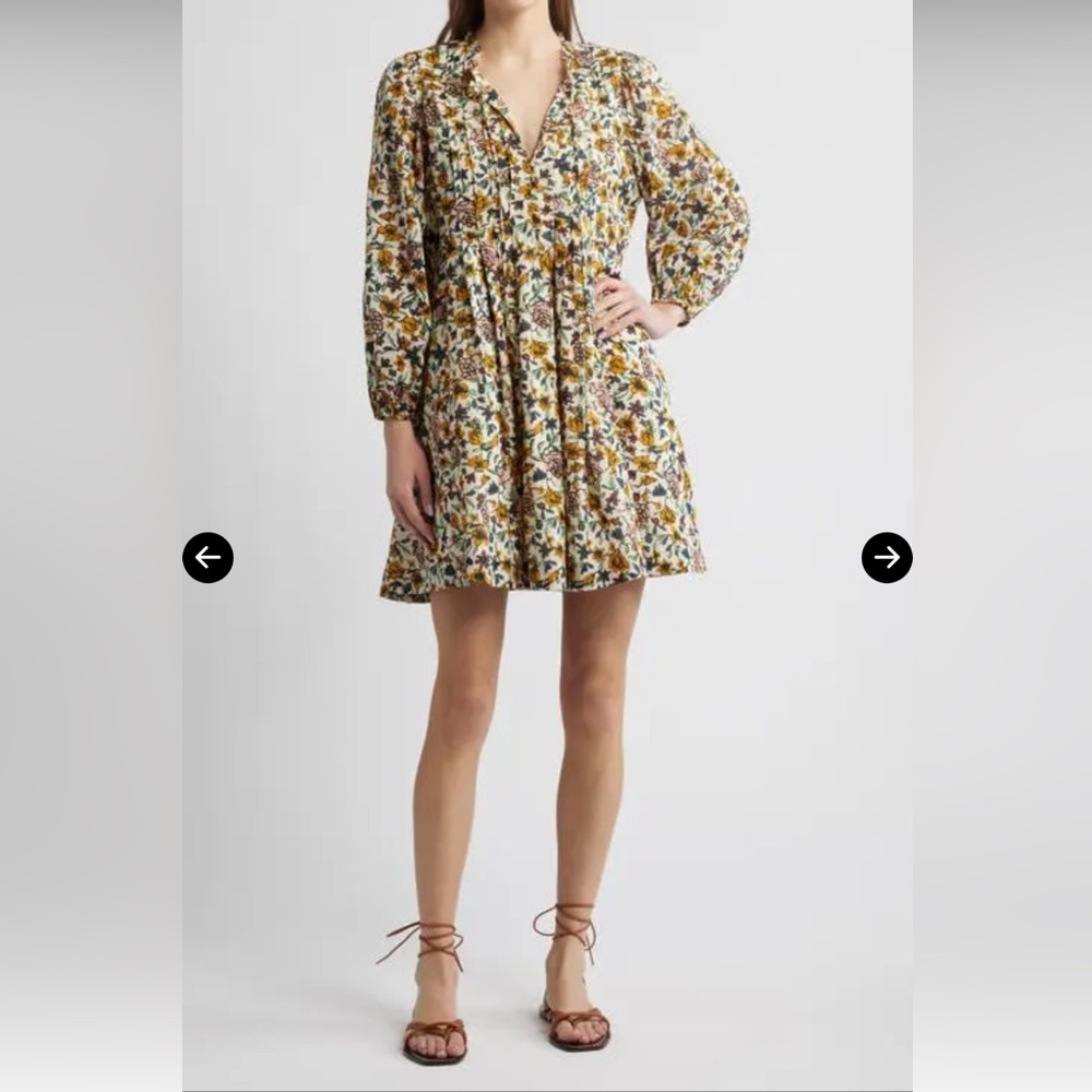 Cleobella Cotton Floral Mini Dress size Medium